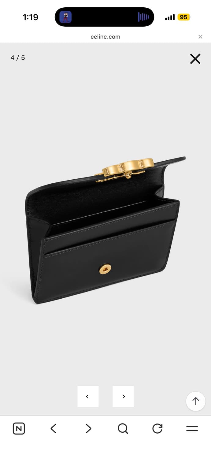 셀린느 트리옹프 플랩 카드 지갑 상품이미지2