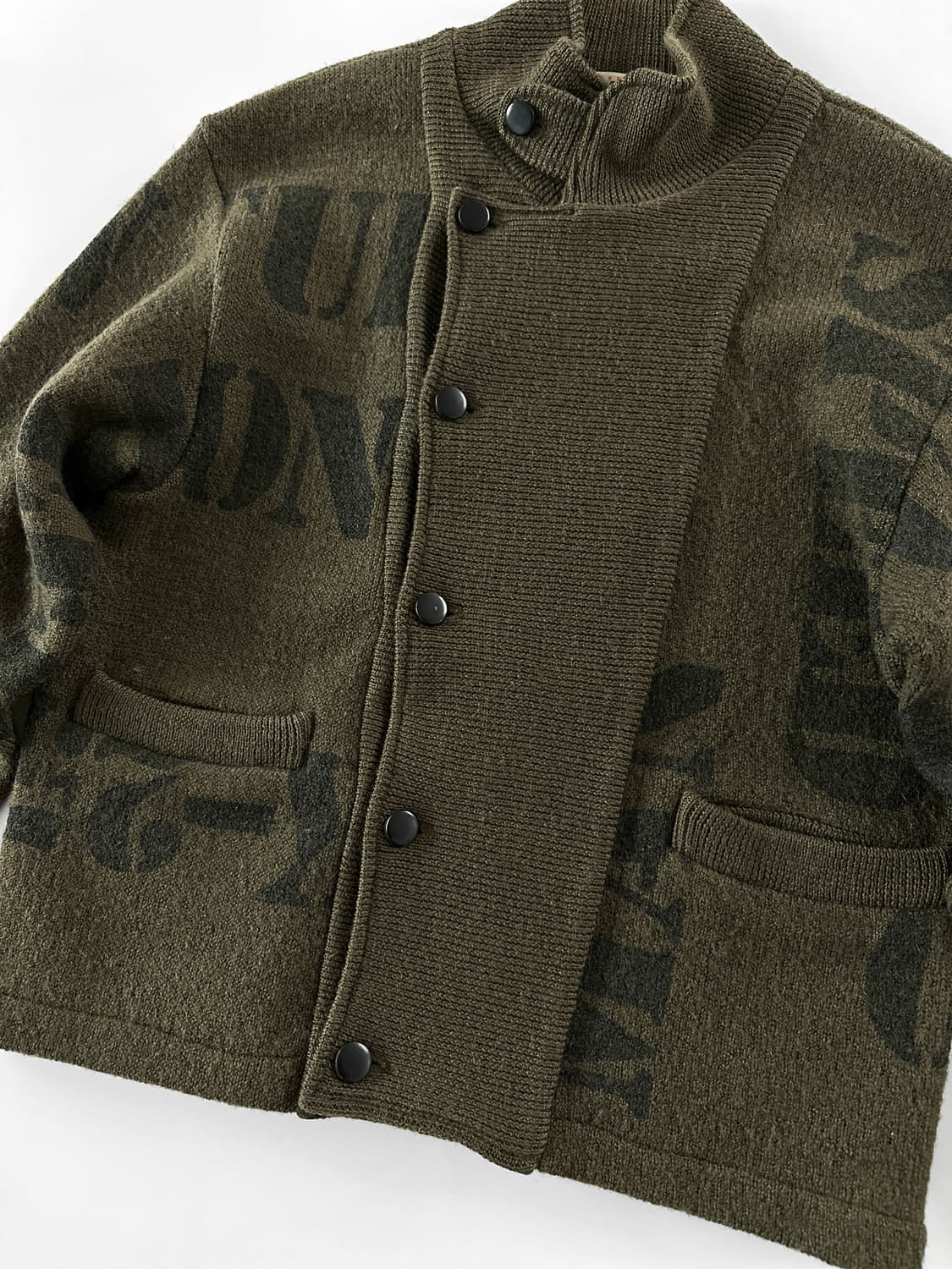 80~90s 빈티지 간사이 야마모토 맨 울 니트 자켓 상품이미지5