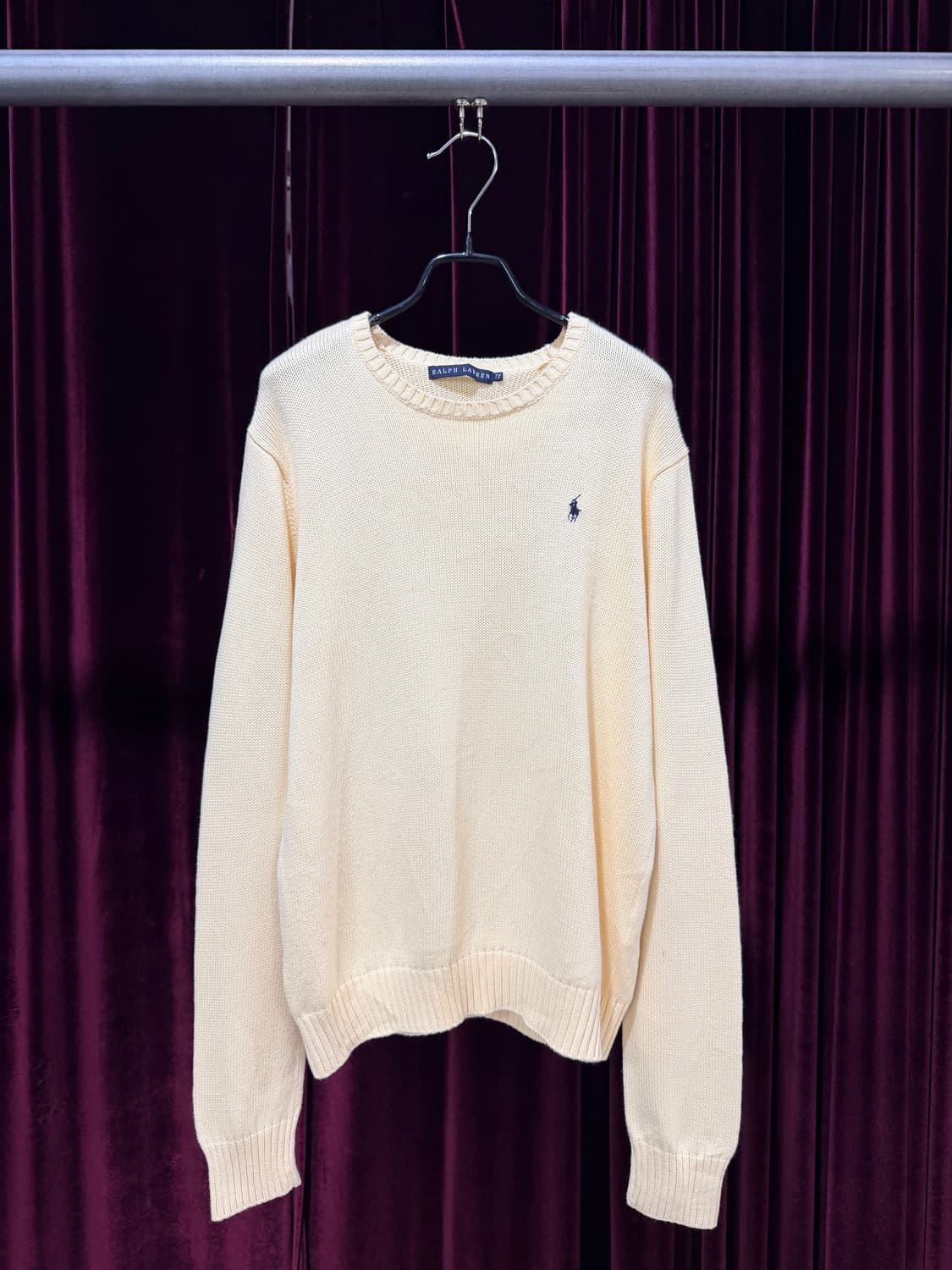 vintage RALPH LAUREN cotton knit 상품이미지1