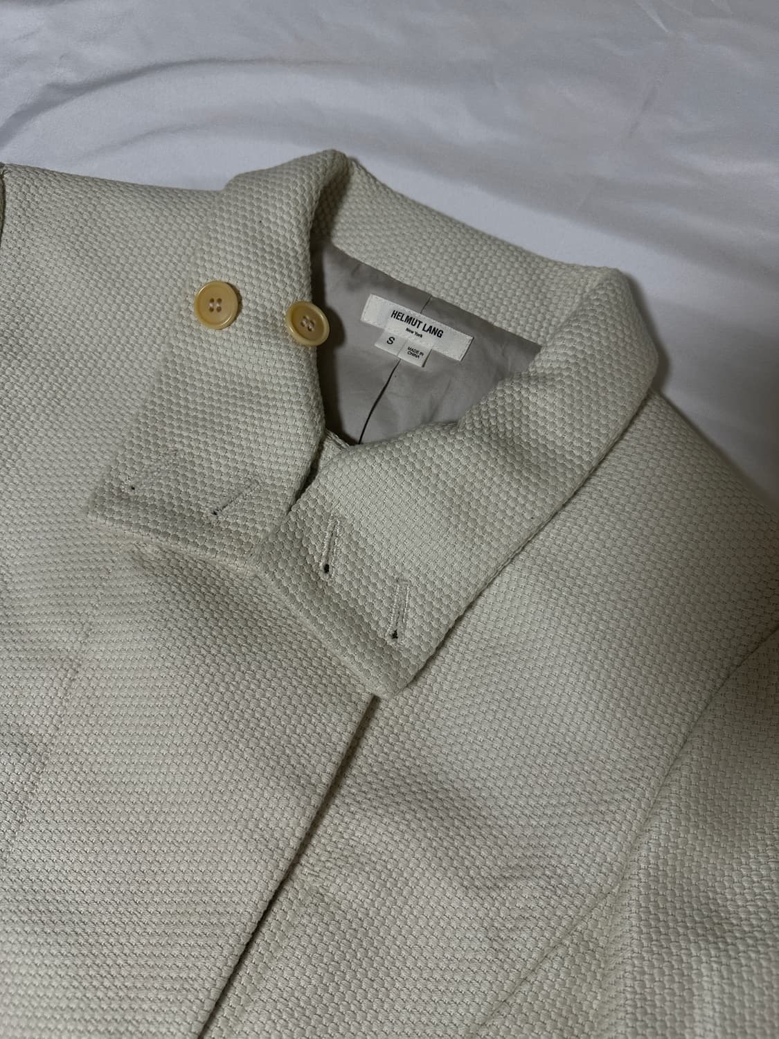 Helmut Lang 00s archive honeycomb Coat 상품이미지4