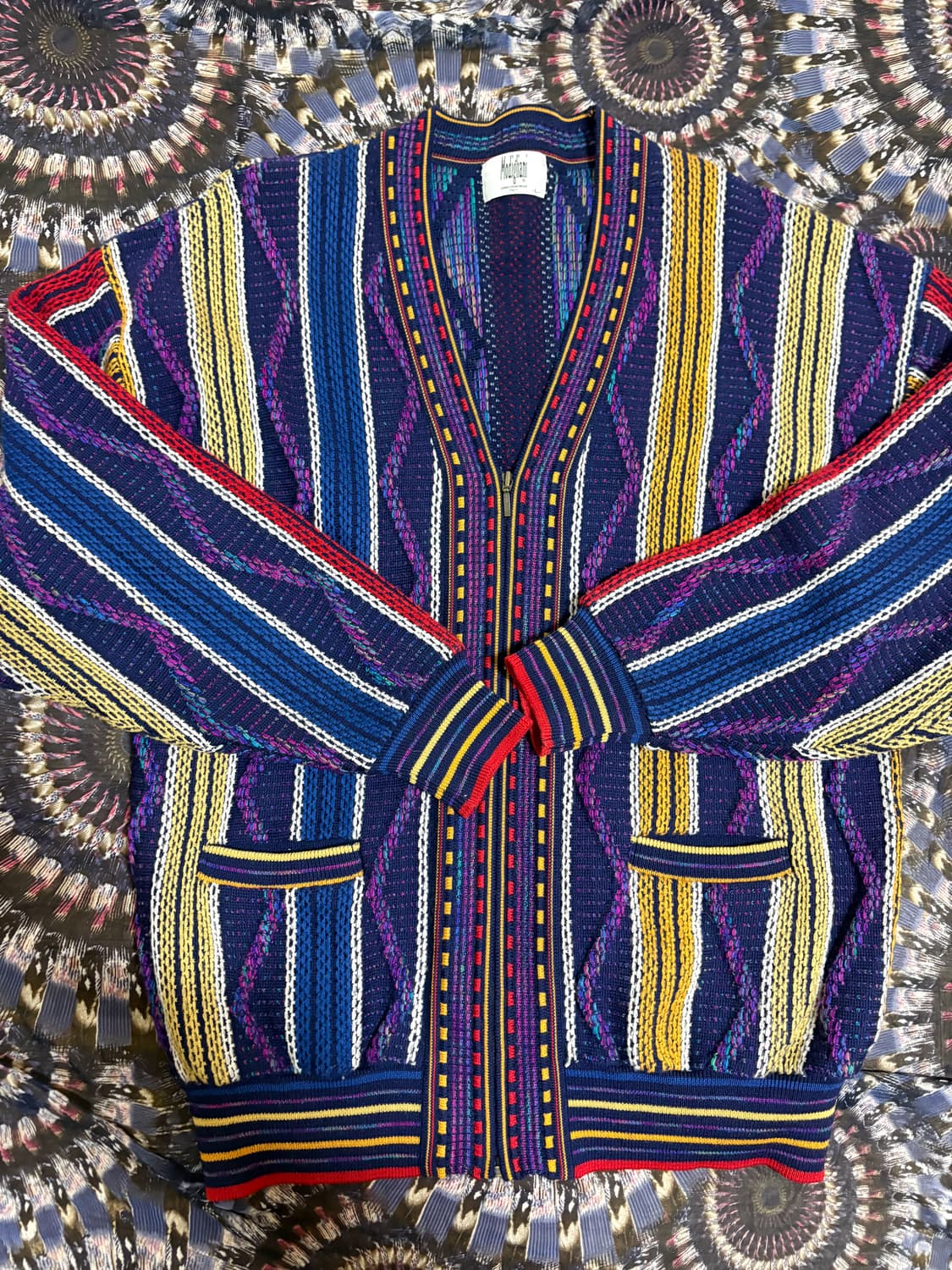 Vintage Coogi style knit cardigan 상품이미지1