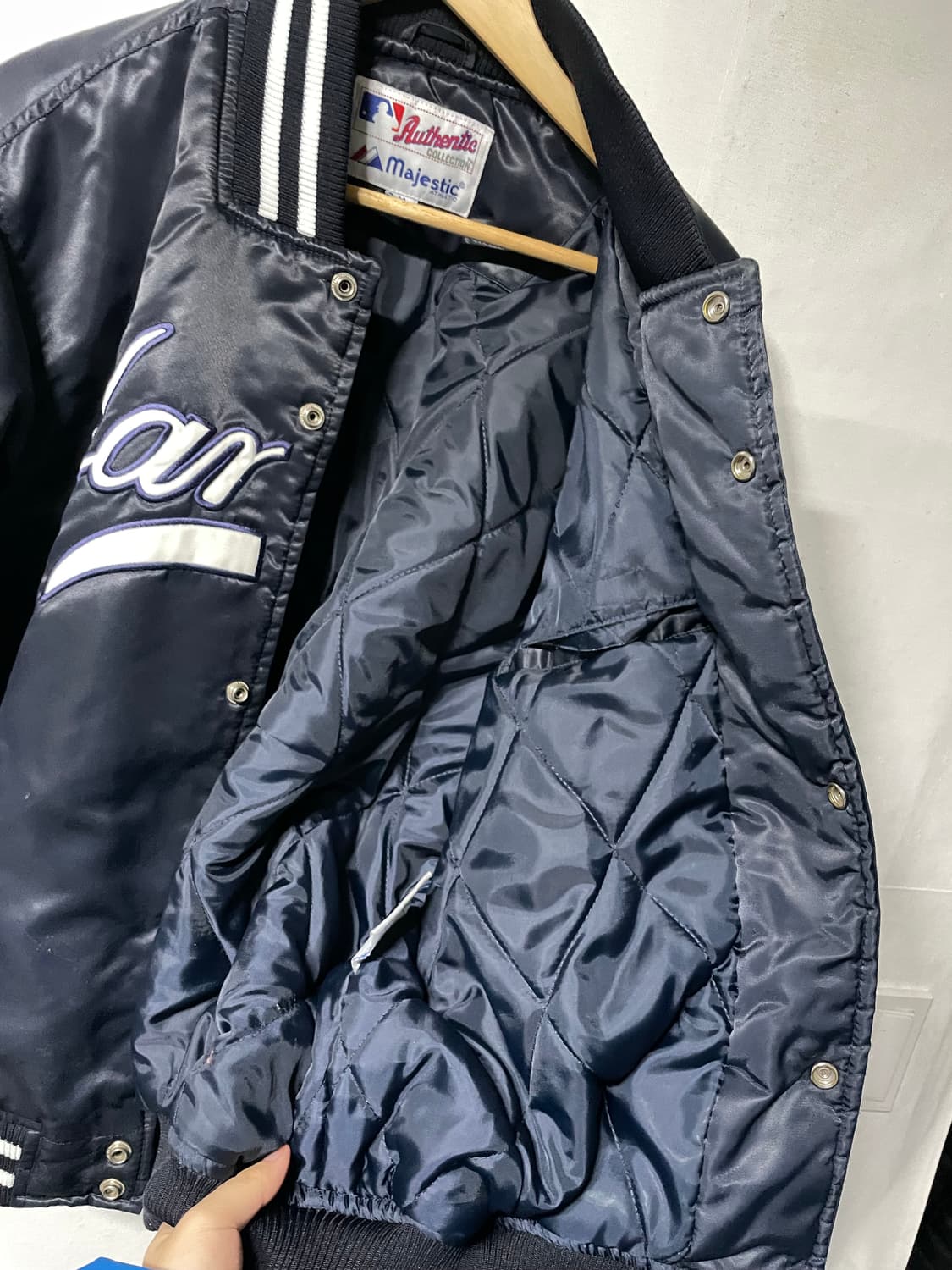 마제스틱 MLB 뉴욕양키즈 새틴자켓 바시티 야구점퍼 상품이미지8