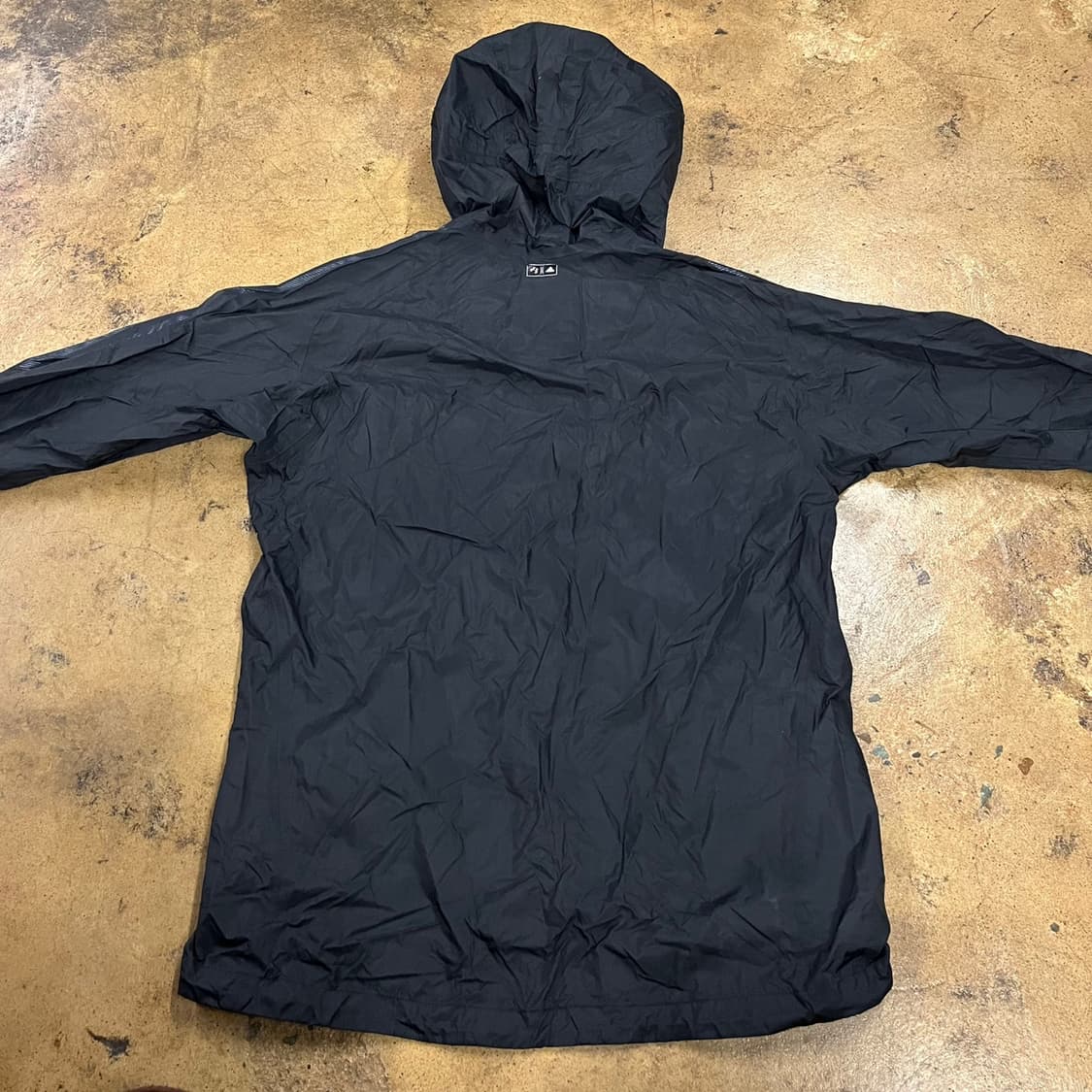 [정품/110] 아디다스 블랙 바람막이 후드 집업 b10 상품이미지4