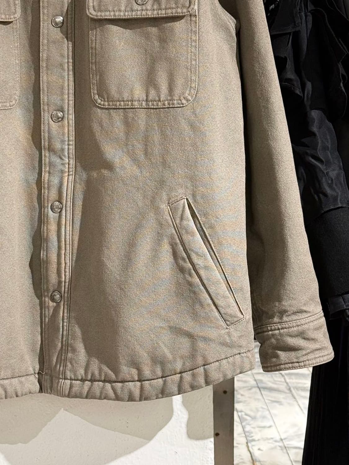 필슨 라이트 올리브 플리스 코튼 셔츠 자켓 상품이미지5