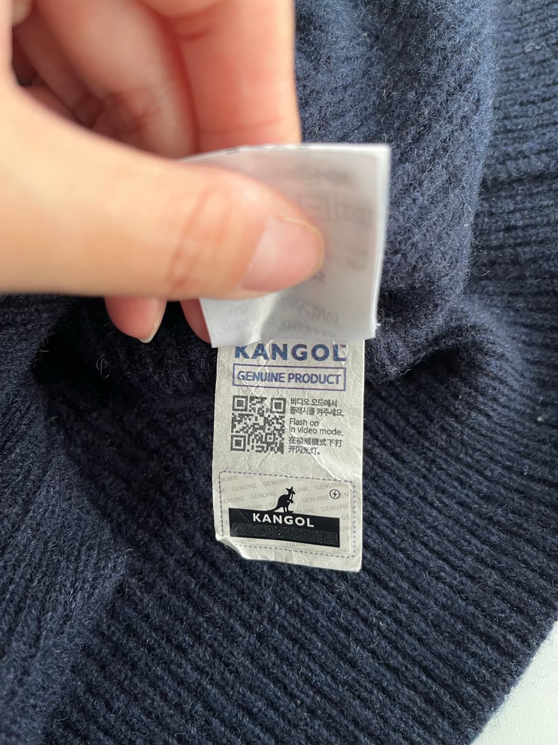 L) 캉골 라운드넥 가디건 네이비 상품이미지7