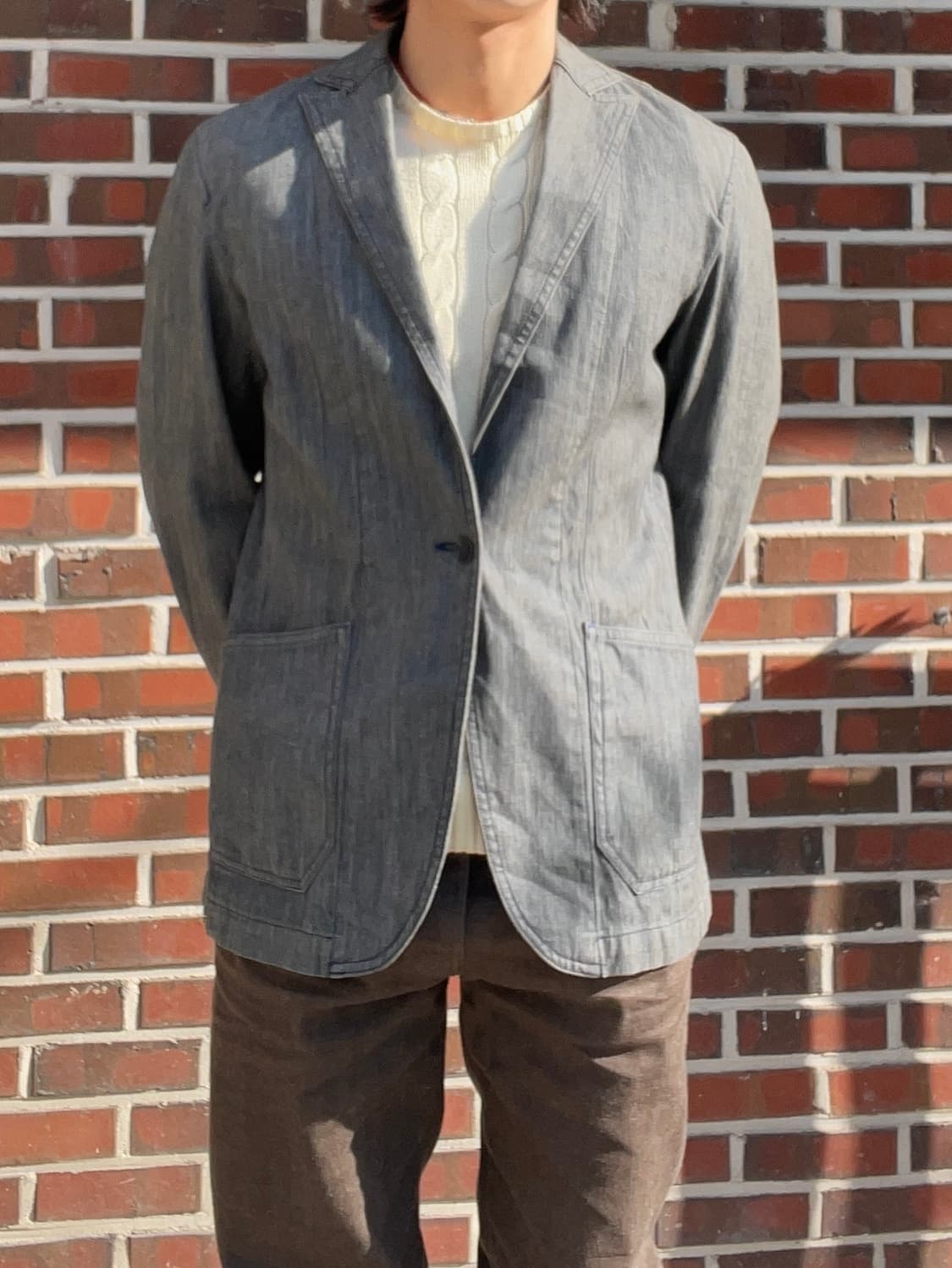 리바이스 레드루프 그레이 데님 블레이저 상품이미지1