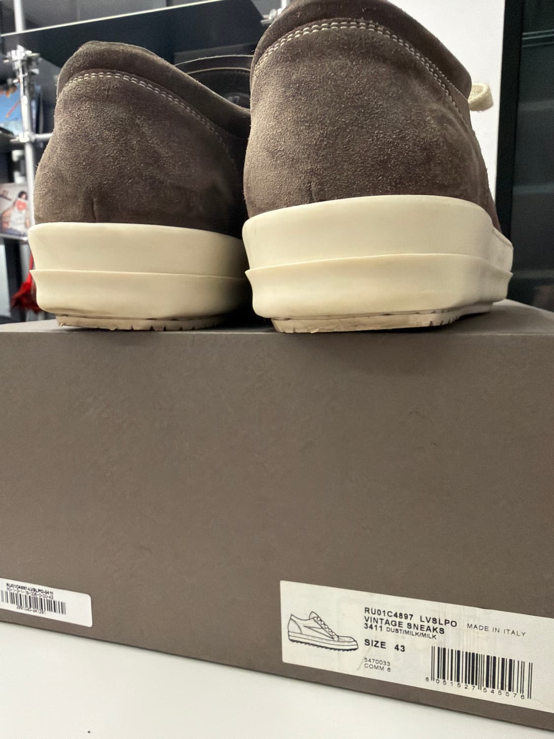 릭오웬스 빈티지 스니커즈 릭반스 스웨이드 상품이미지4