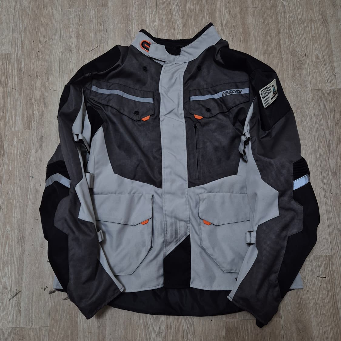 LYSCHY 라이시 남성 사이드패치 레이싱 오토바이 바이크 자켓 5XL 상품이미지1