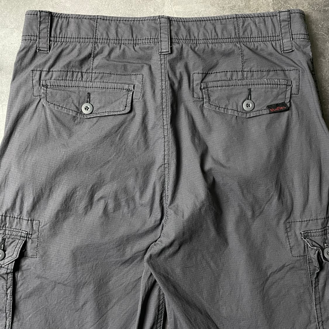 WEARFIRST 빈티지 차콜 그레이 카고 하프 팬츠 A00781 상품이미지6