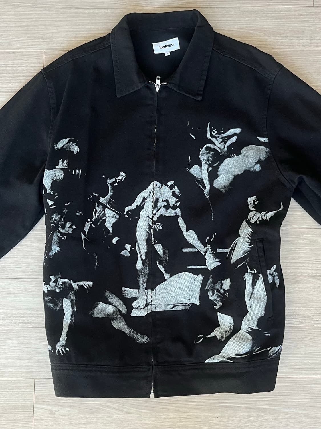 로어즈 명화 트러커 자켓 블랙 L 상품이미지1