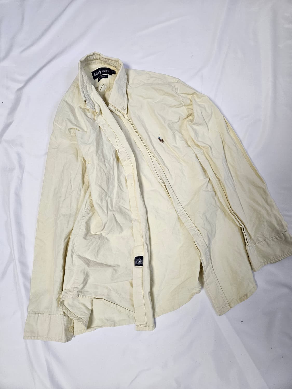 폴로 랄프로렌 옐로우 포니 코튼셔츠 빈티지 95 상품이미지1