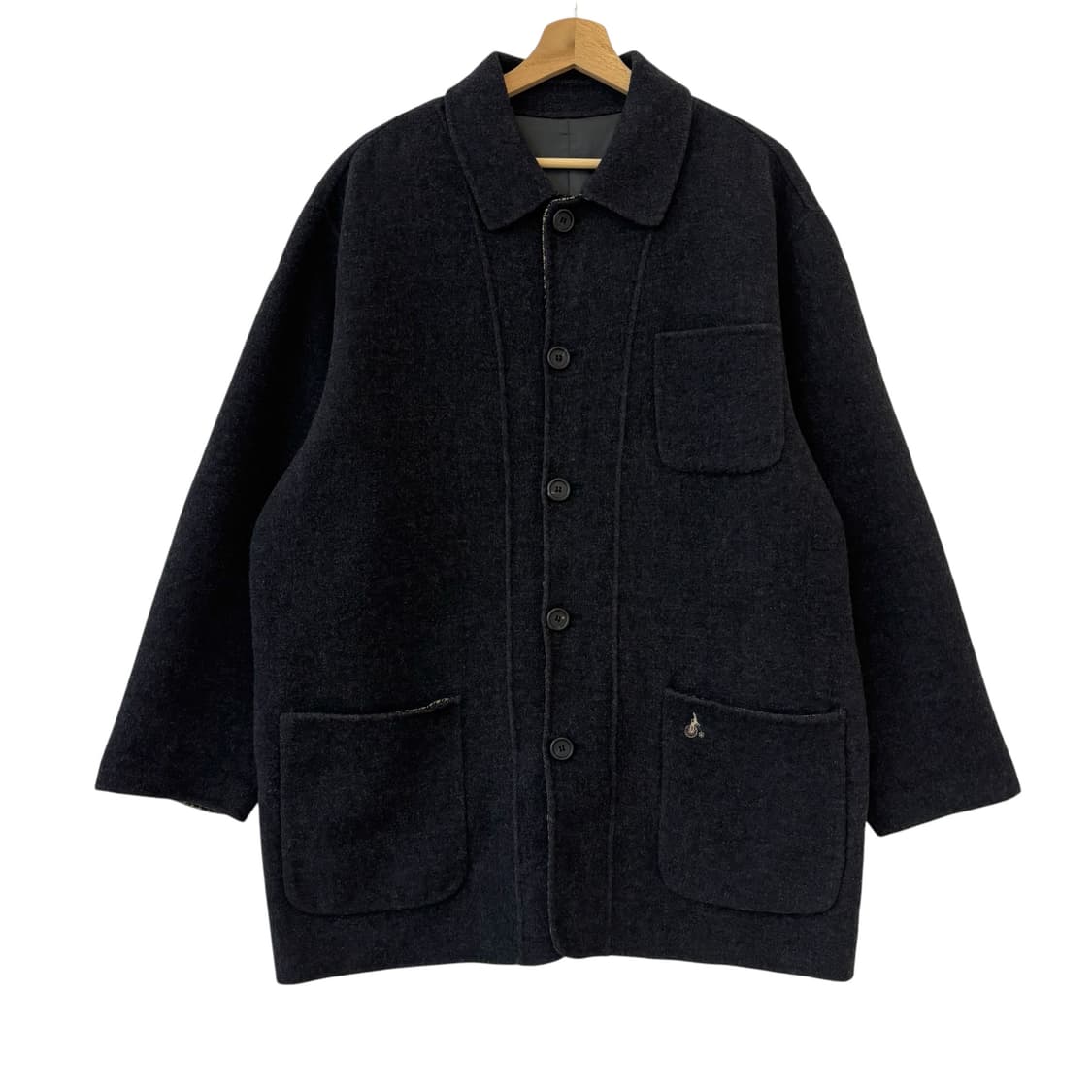 빈폴 로고 오버사이즈 모직 코트 상품이미지1