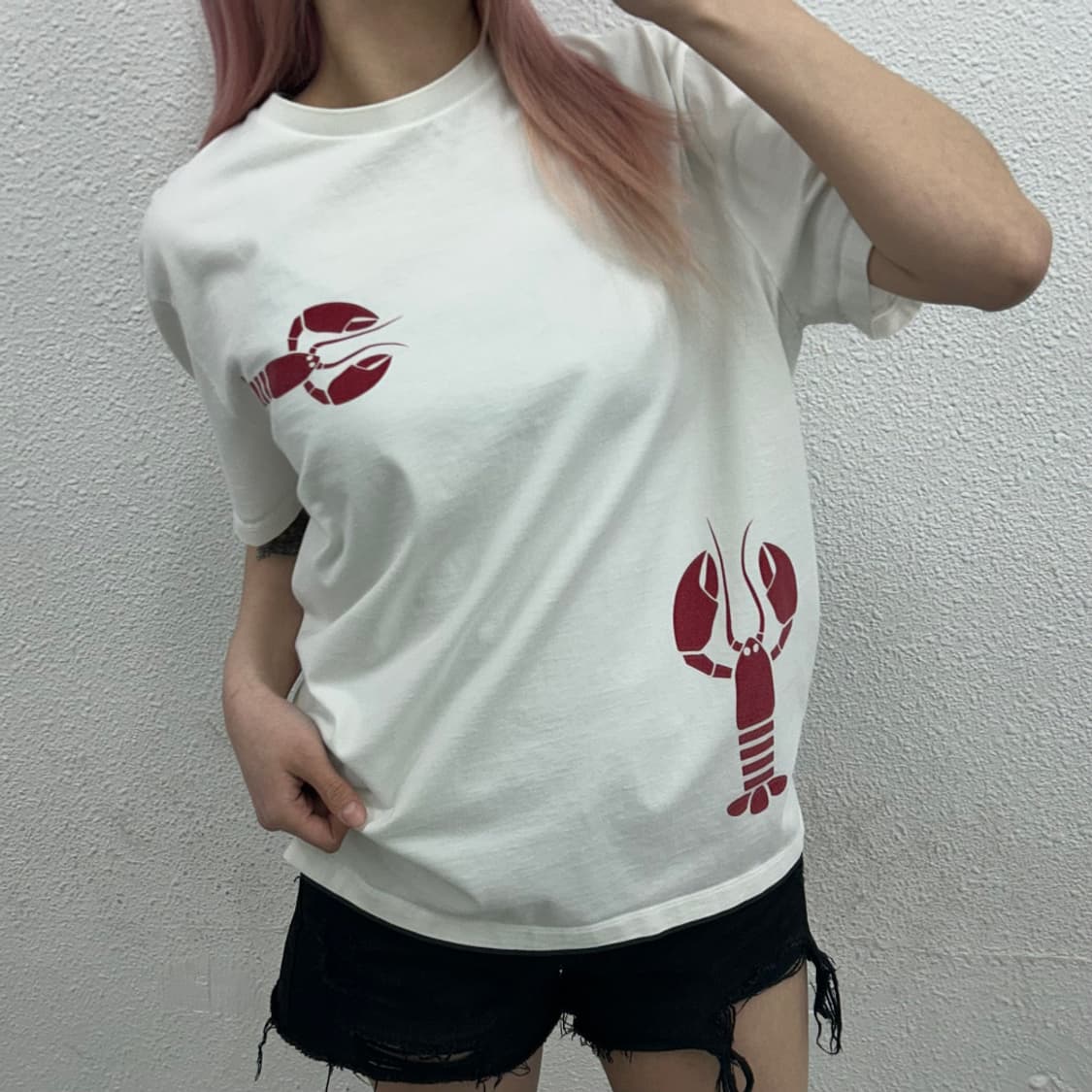 톰브라운 랍스타 프린팅 화이트 반팔 ( 현재 타몰 60-70만원대 판매중 상품이미지1