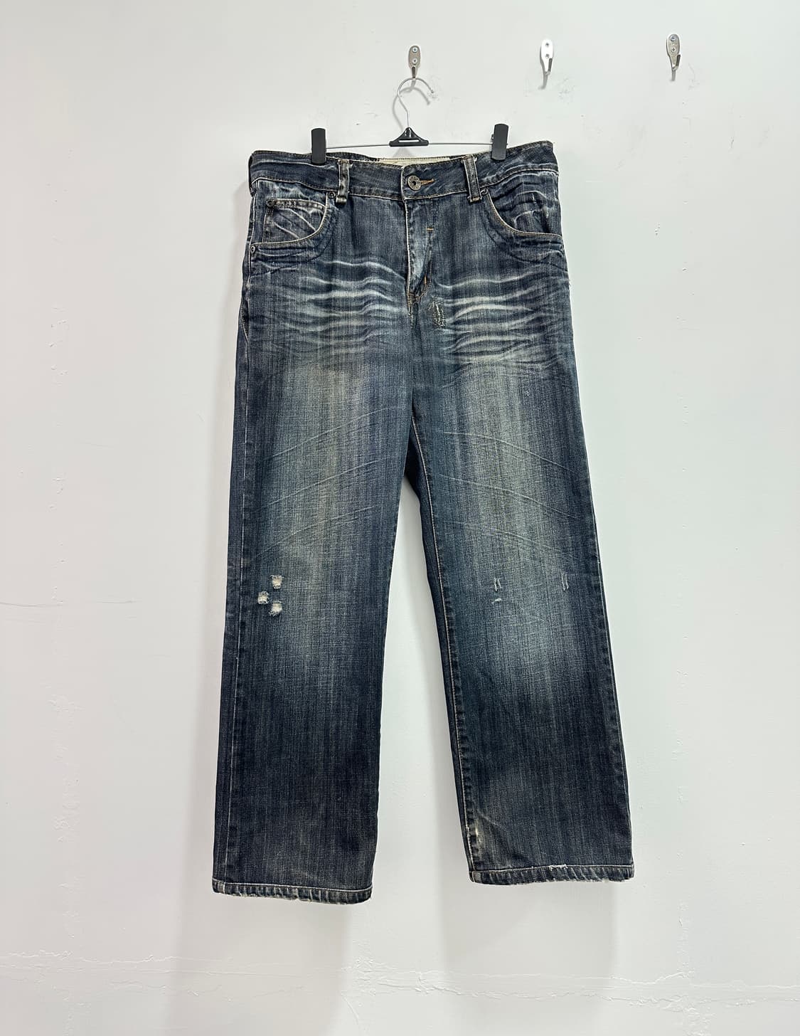 Vintage destroyed fade lines jeans 상품이미지6