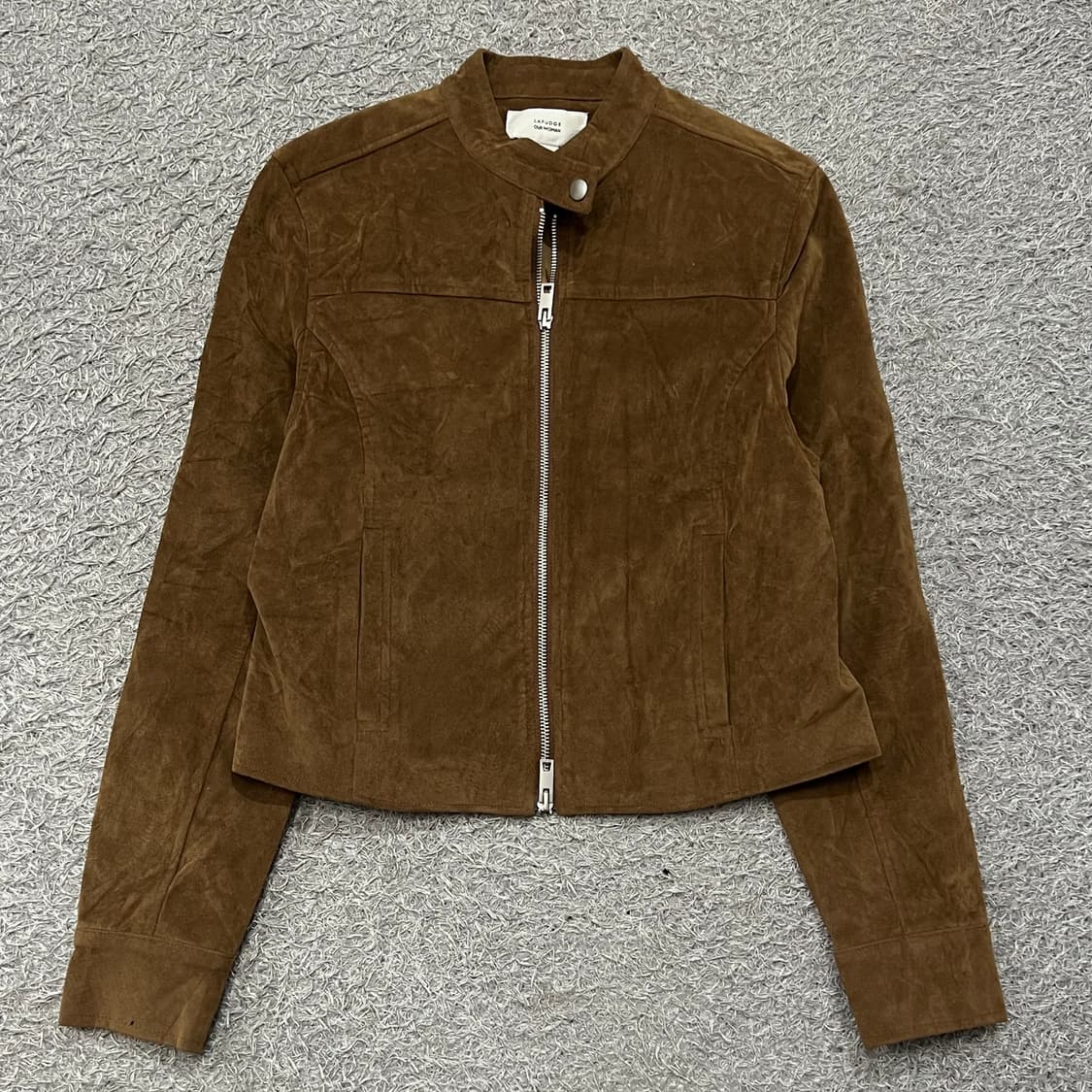 [우먼90] 라퍼지스토어 스웨이드 자켓 상품이미지2