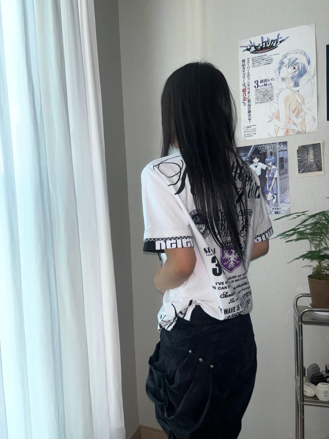 펑크 체크 카라 티셔츠 상품이미지2