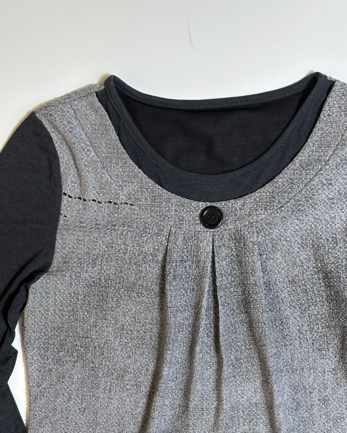 그레이 버튼 원피스 상품이미지8