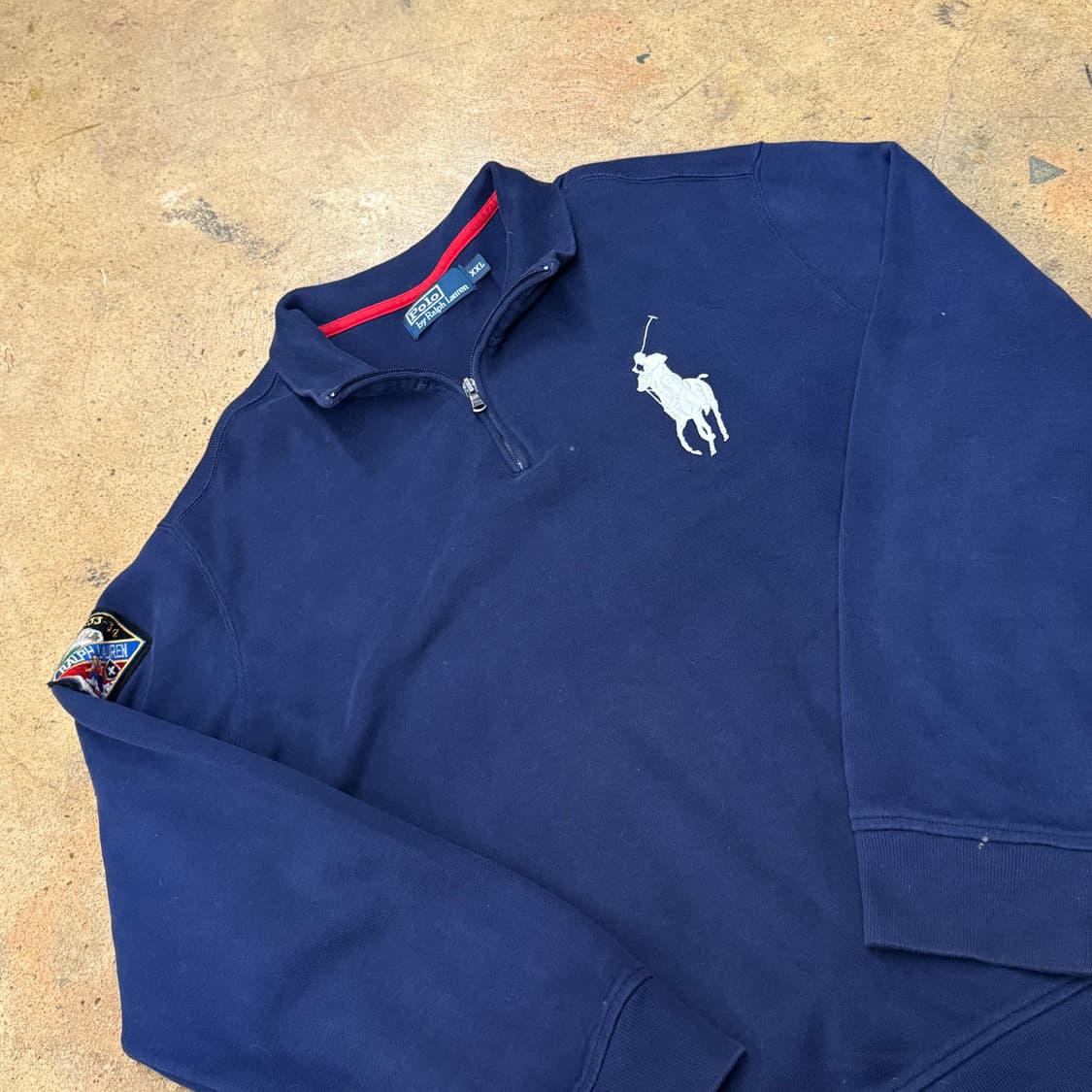 폴로 랄프로렌 네이비 포니 반집업 맨투맨 상품이미지1