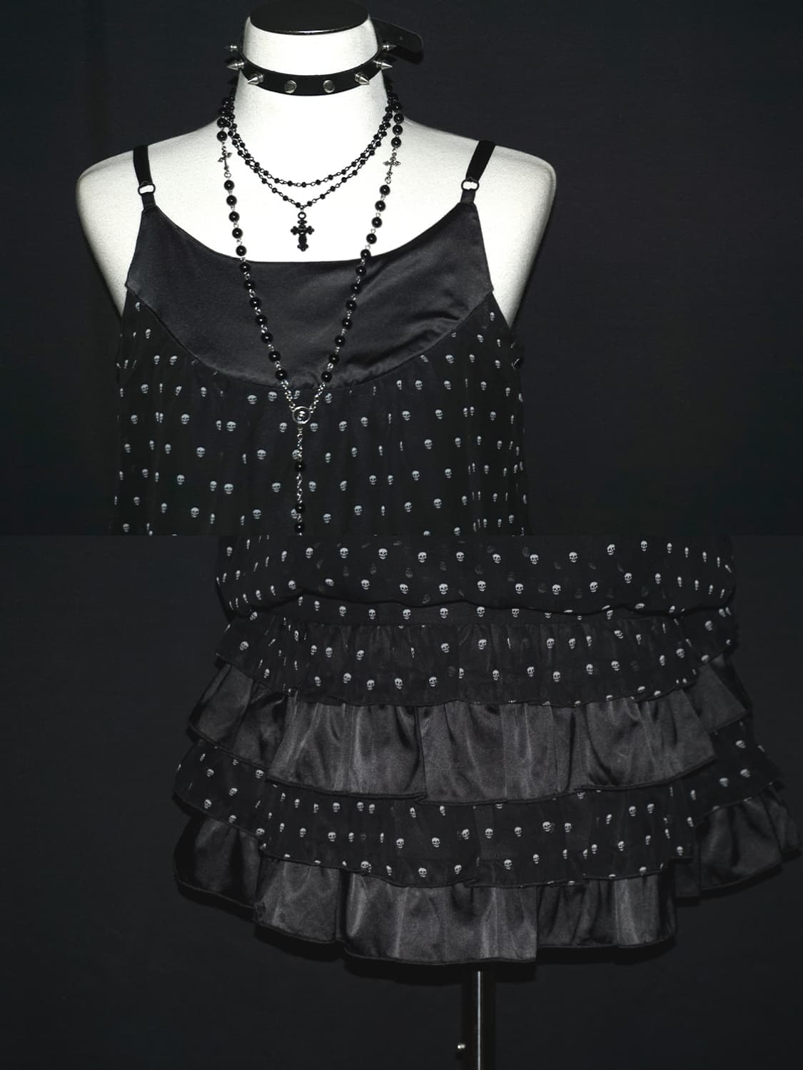 (world wide love!) skull dot dress  상품이미지4