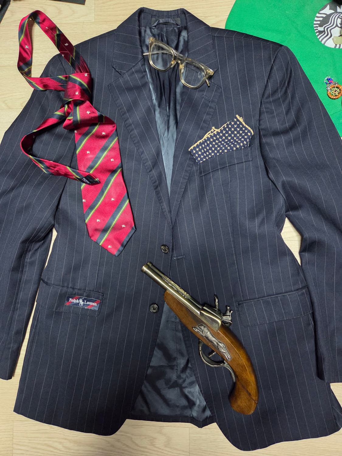 POLO RALPH LAUREN 수트 자켓 블레이저 네이비 상품이미지2