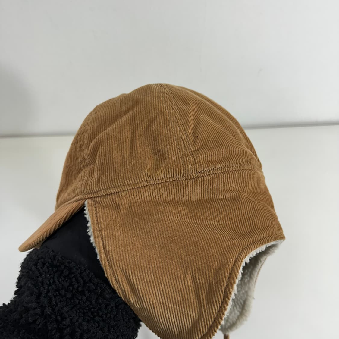 M 57CM 라코스테 코듀로이 군밤모자 트루퍼햇  상품이미지4