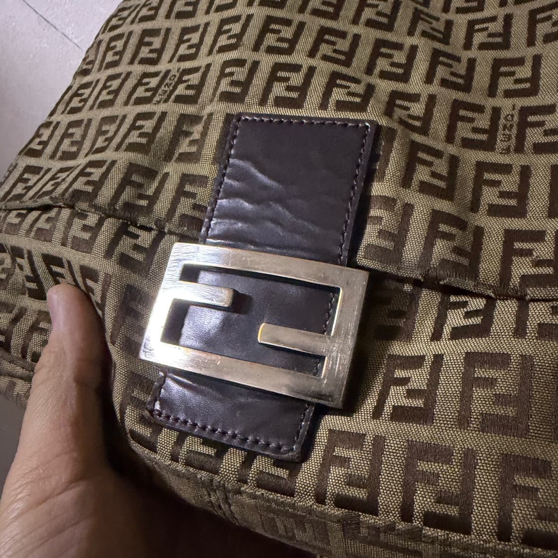 빈티지 펜디 주카패턴 FF 로고 맘마 숄더&토트백 상품이미지5