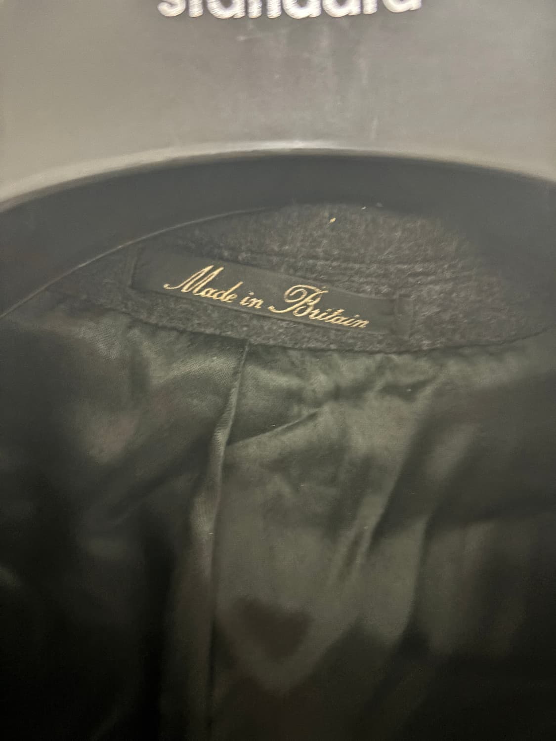 British Manor 울 캐시미어 차콜 코트 / 115 3xl 상품이미지2