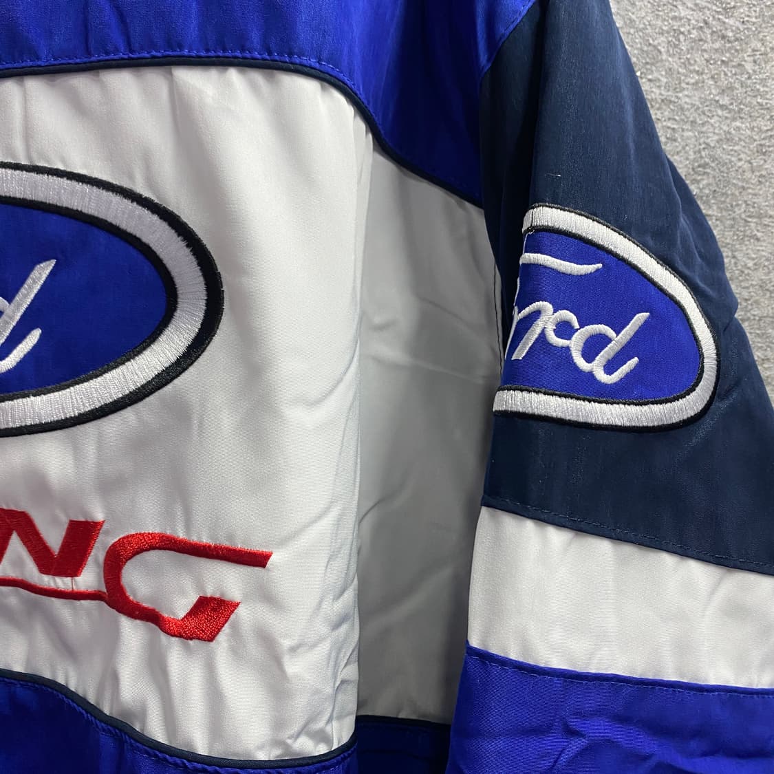 빈티지 포드 빅로고 레이싱 블루종 점퍼 B3847 상품이미지5