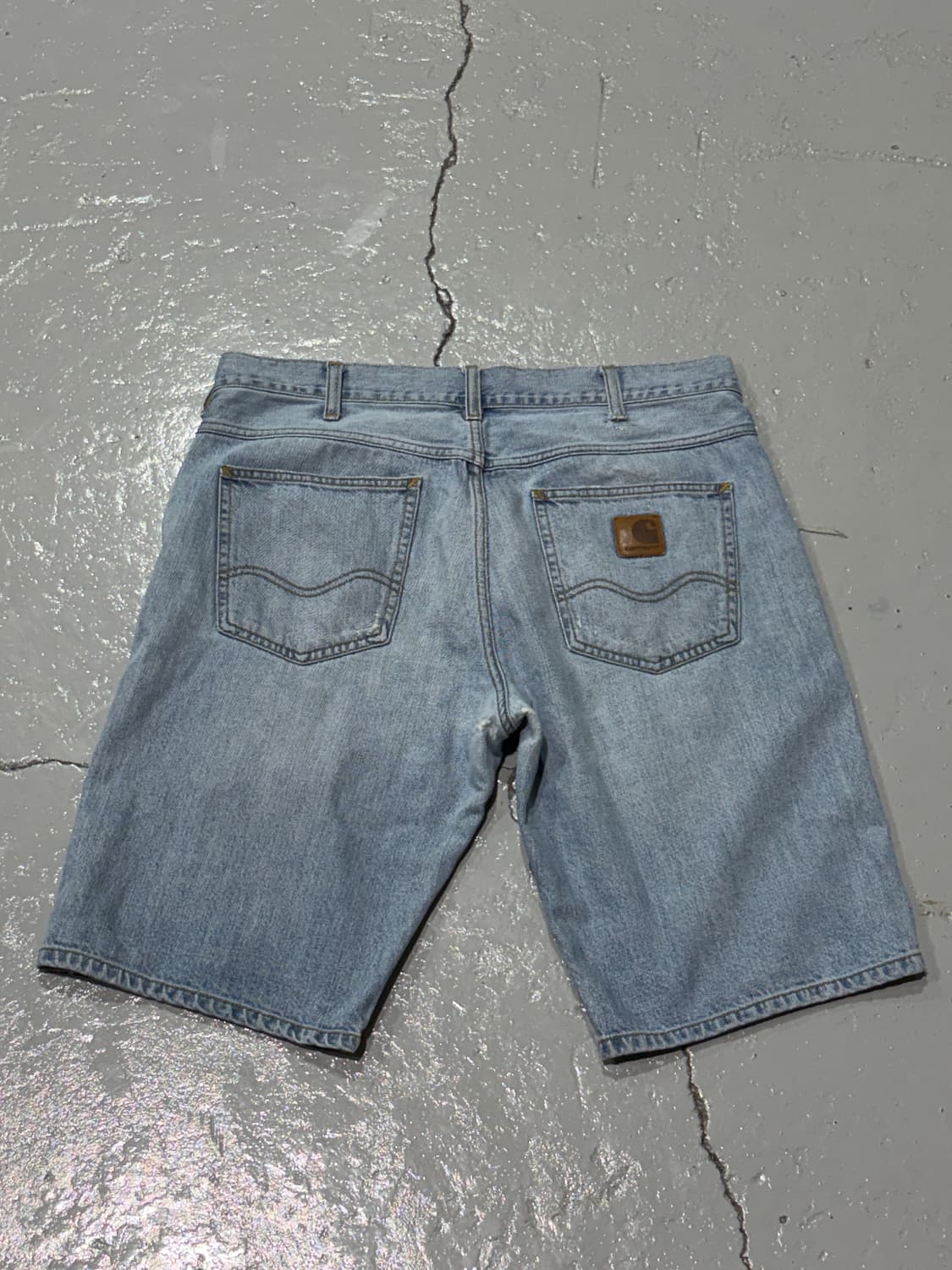 칼하트(Carhartt) 연청 웨스턴 데님 팬츠 반바지 상품이미지2