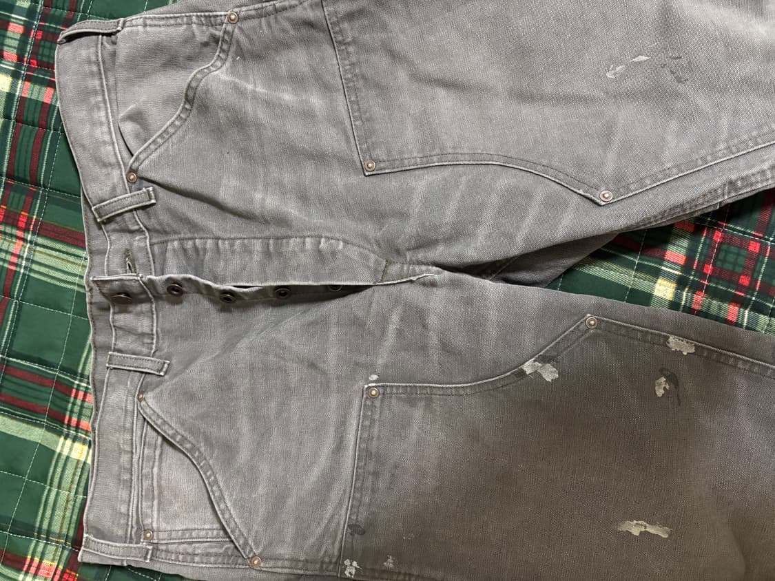 rrl 엔지니어핏 디스트레스트 캔버스 워크 팬츠 33x32 상품이미지4