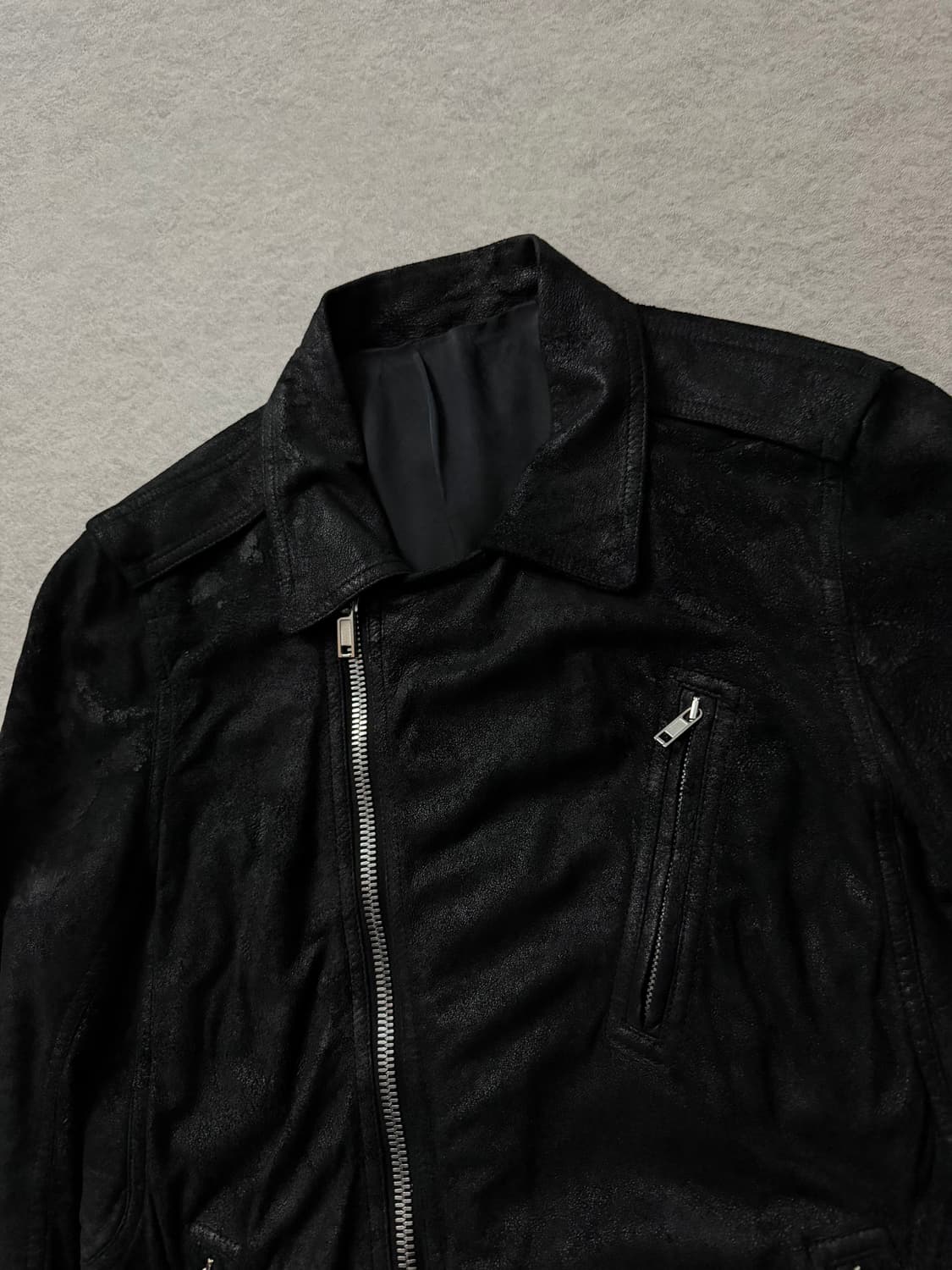 릭오웬스 바이커 스투지 램스킨 자켓 상품이미지4