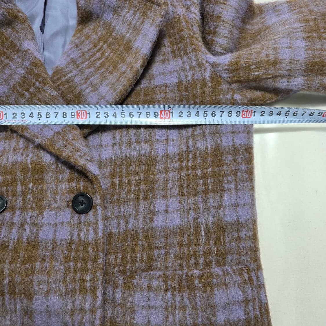 1901 [paul&joe]폴앤조 체크 더블 버튼 코트95 상품이미지3