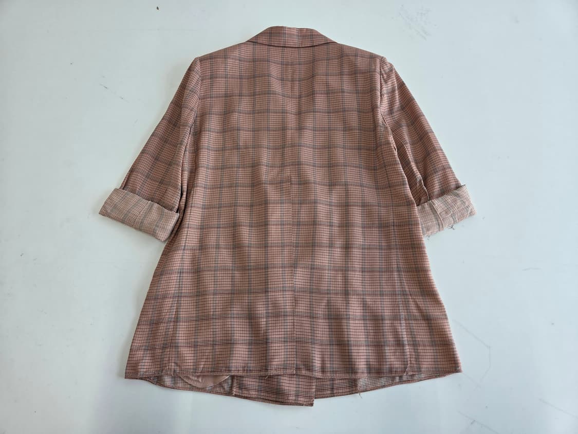 타임 한섬 여성 체크 무늬 자켓 82-94-160 상품이미지2