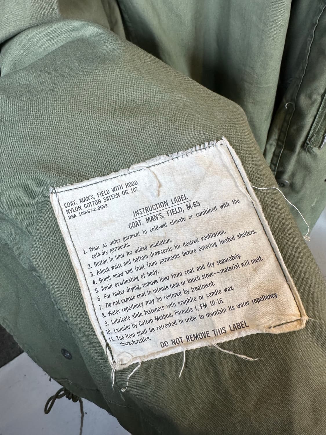 60s Us Army 미군 M65 필드자켓 S-L 상품이미지10