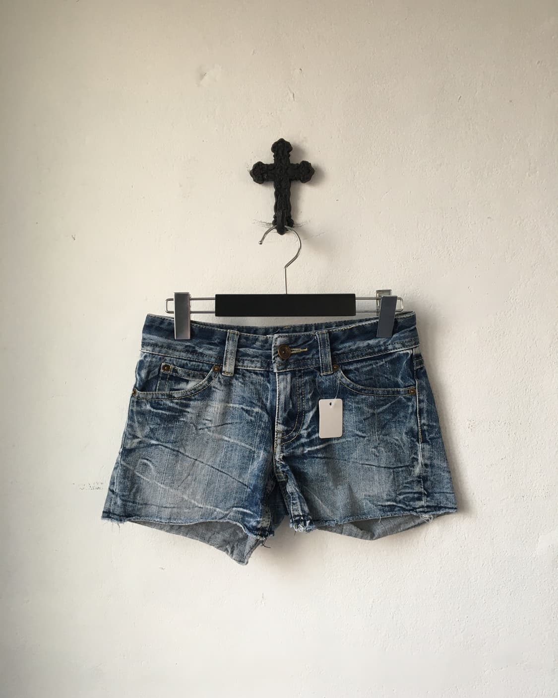 Washing denim short 상품이미지1