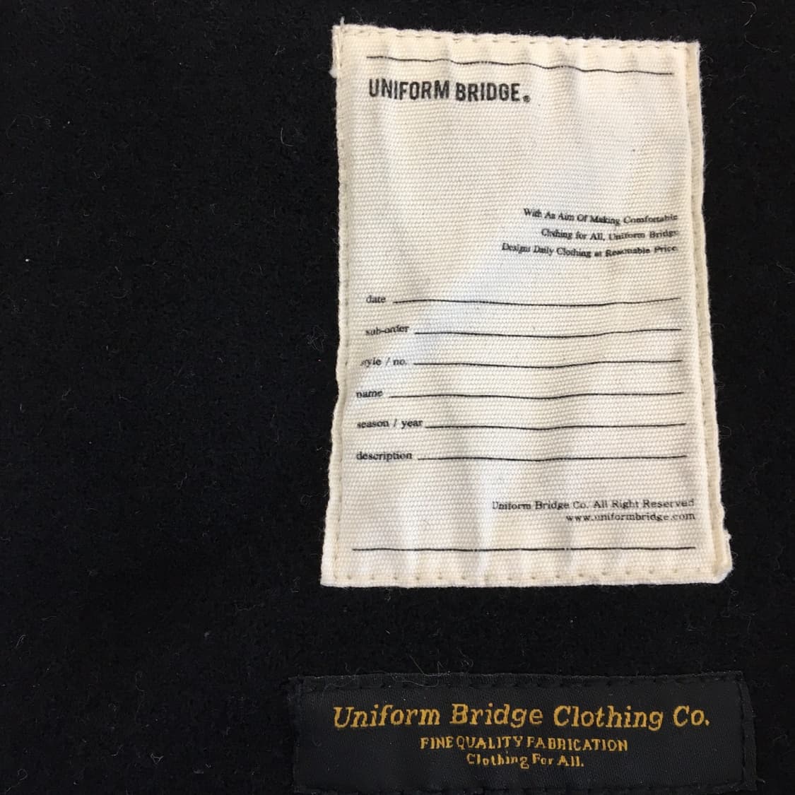 유니폼브릿지 피셔맨 울 후드코트 M  상품이미지5