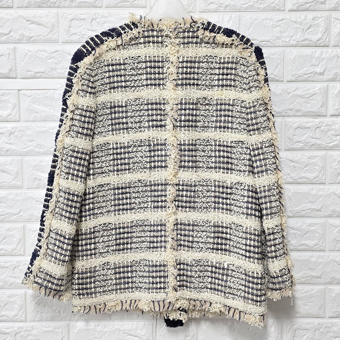 택포// M 한섬 랑방 LANVIN 트위드 자켓 상품이미지4