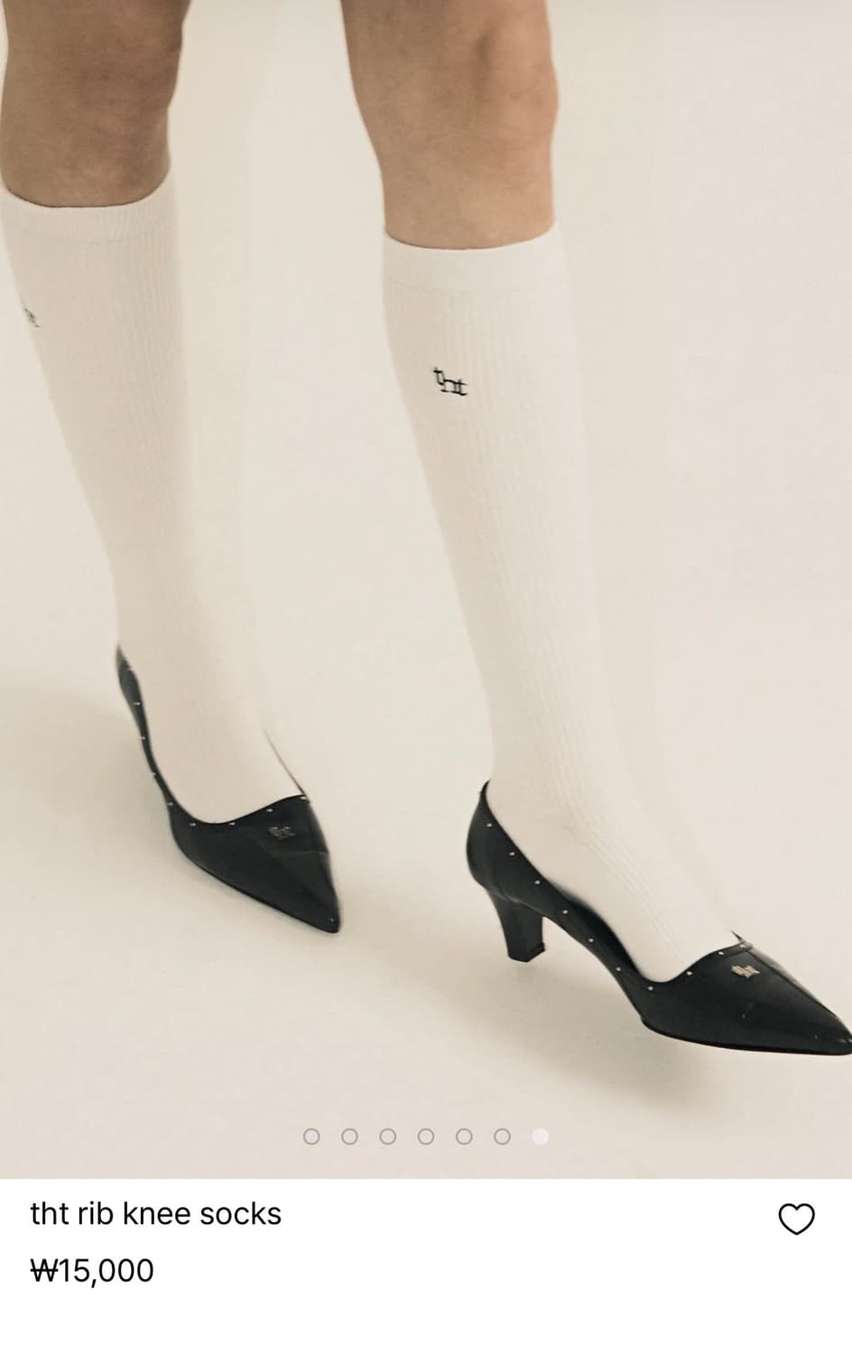 쓰리타임즈 the rib knee socks 니삭스 양말 쓰탐 상품이미지2