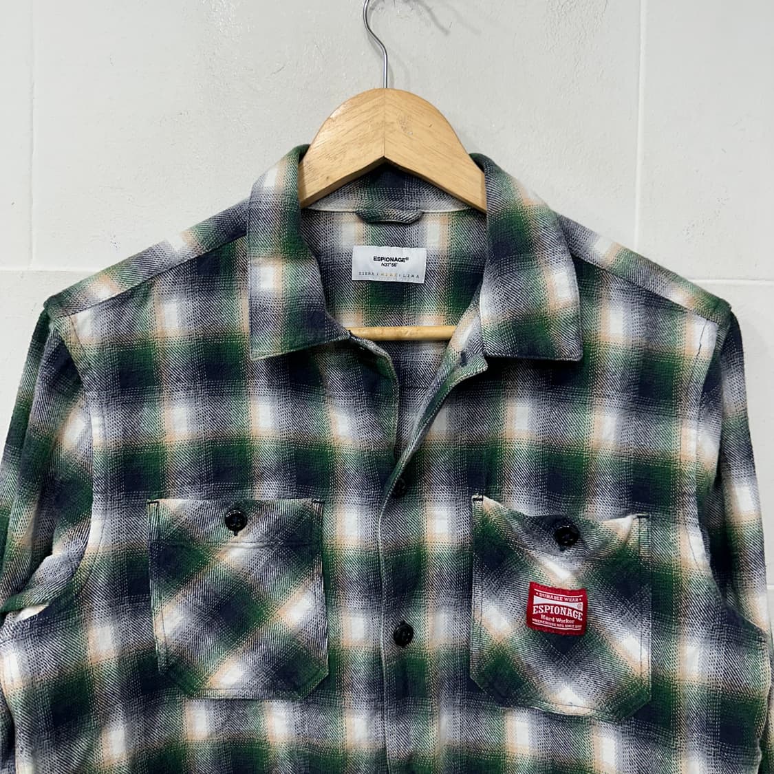 에스피오나지 옴브레 체크 셔츠 상품이미지2