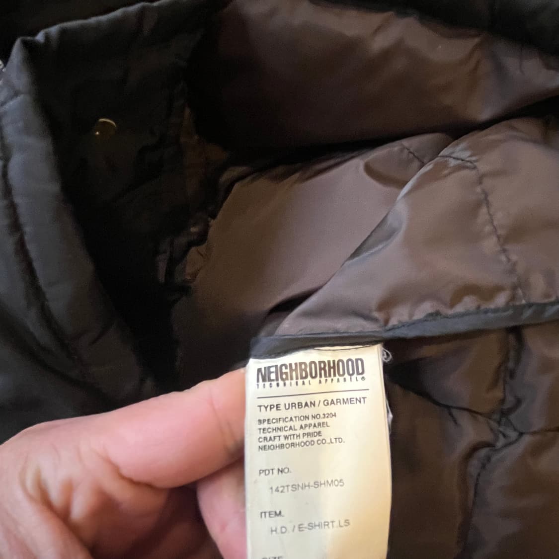 M 네이버후드 다운 셔츠 자켓/W2490 상품이미지5