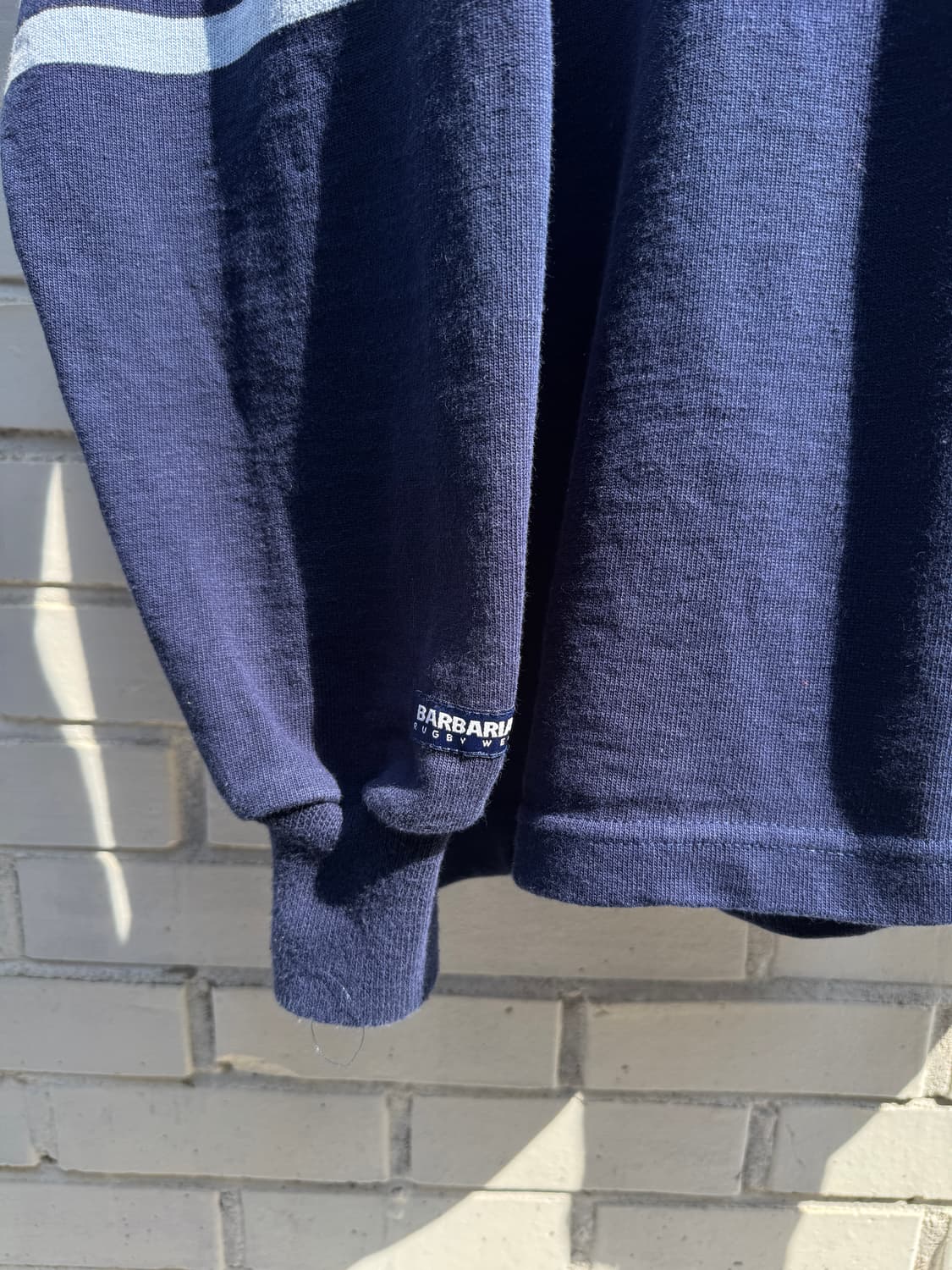 [2XL]BARBARIAN 바바리안 캐나다제 네이비 럭비 티셔츠 상품이미지5
