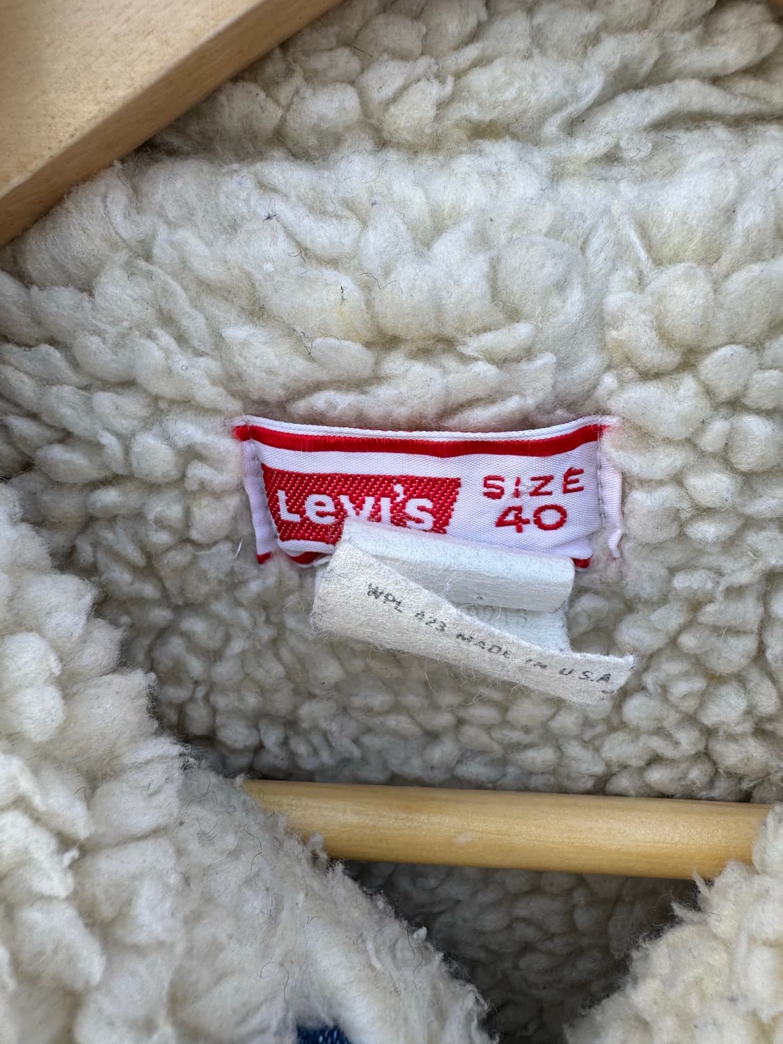 80s 리바이스 빈티지 오렌지탭 쉐르파 데님 트러커 자켓 웨스턴 상품이미지6