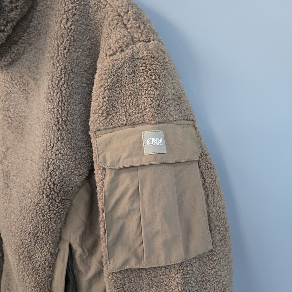CNN 어패럴 플리스 집업 자켓 베이지 90 상품이미지4