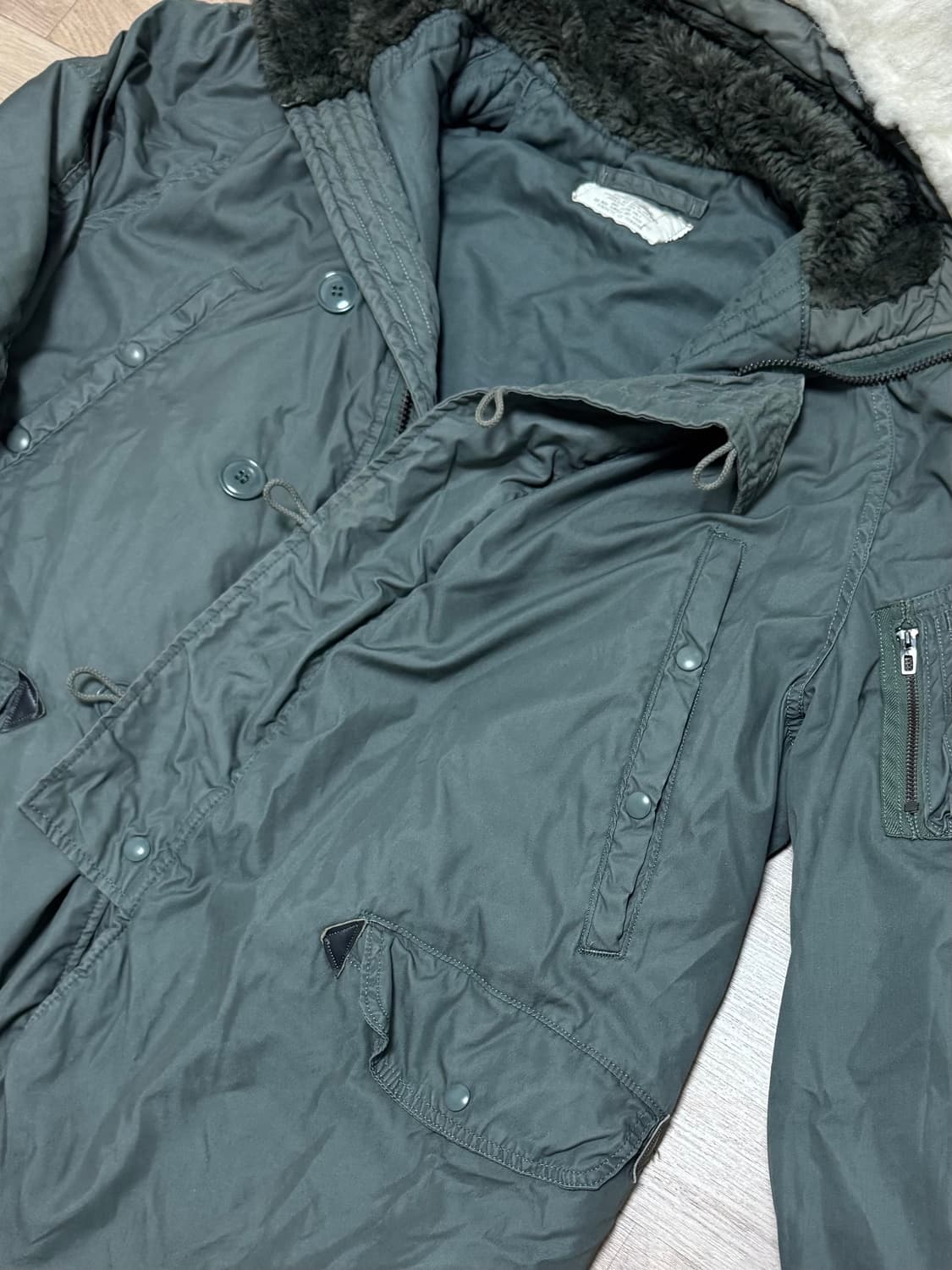 미군 오리지널 80’s 그린브리어 N3B 익스트림 야상 개파카 상품이미지4