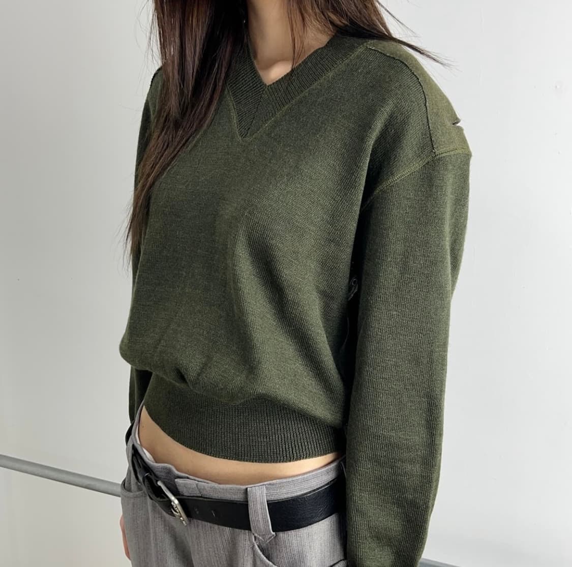 Jean paul gaultier 장 폴 고티에 헤비 울 밀리터리 니트 상품이미지6