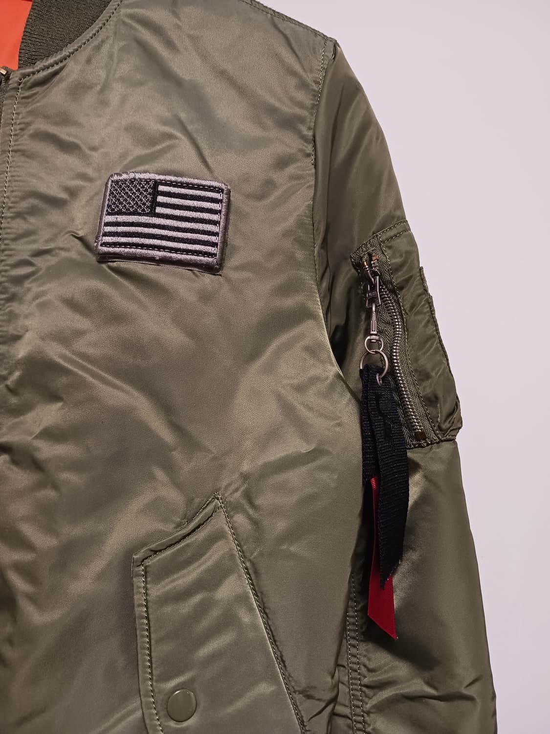 알파인더스트리  리버시블  MA-1 항공점퍼. 상품이미지3