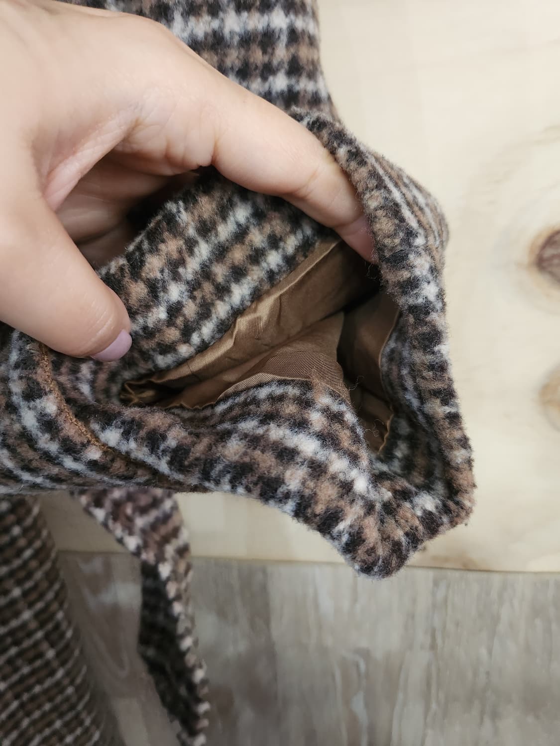 1014) 에잇세컨즈 체크 롱코트 상품이미지5