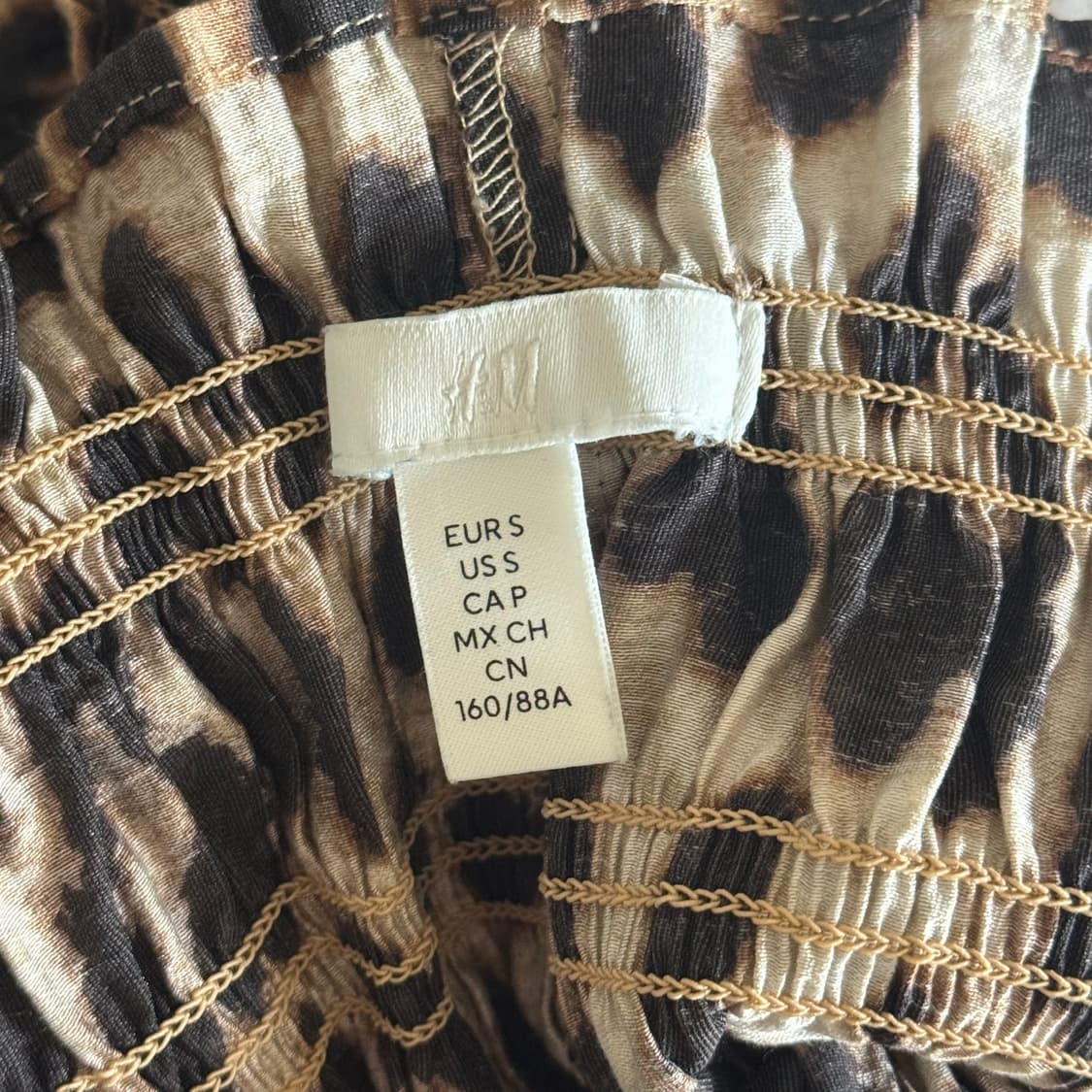 H&M 레오파드 슬리브리스 상품이미지2