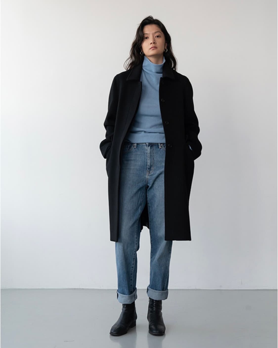 AL,THING) 아보 코트 BLACK 상품이미지6