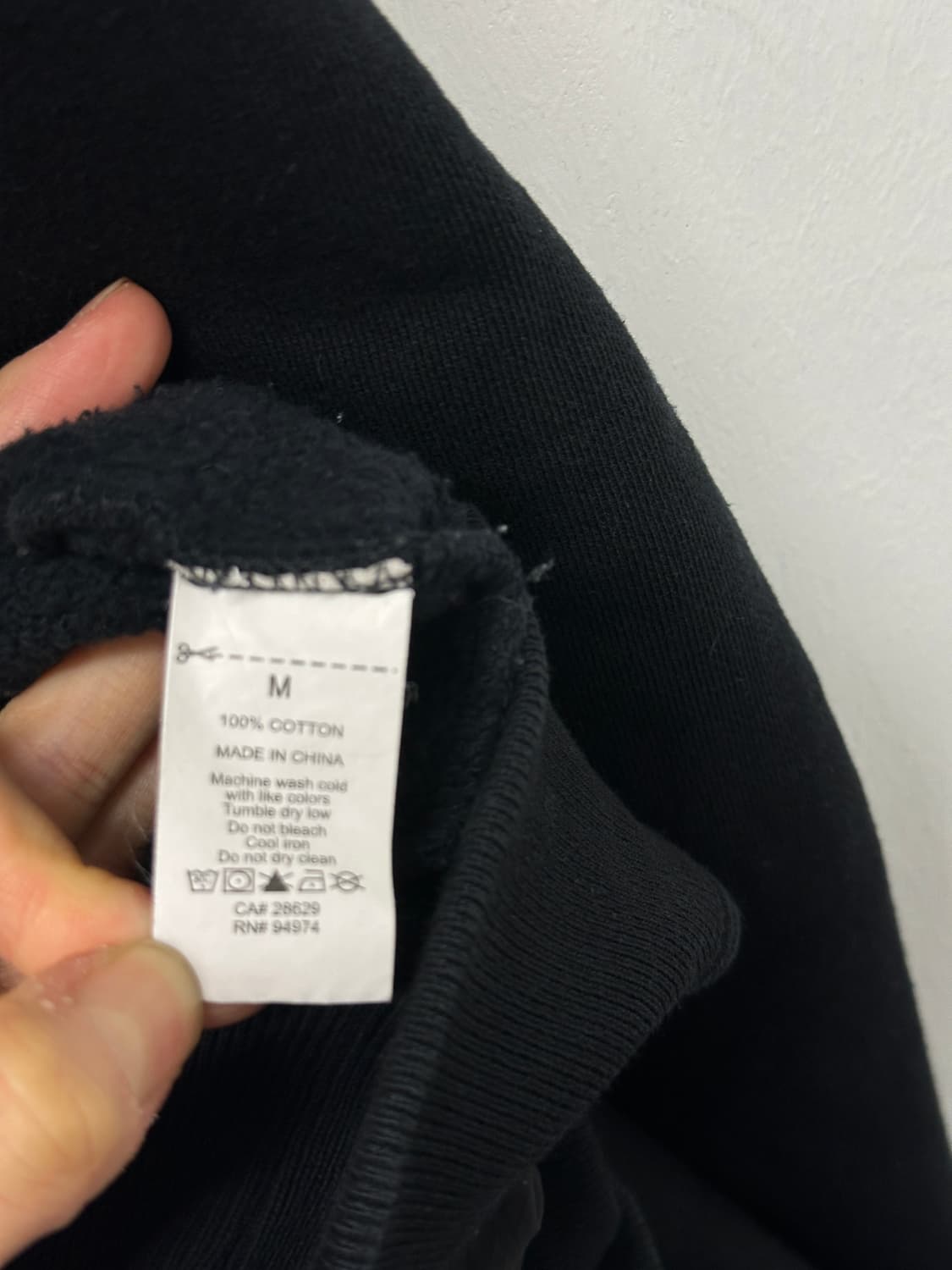 스투시 카고 플리스 후드 블랙 M 상품이미지5